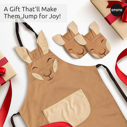 OTOTO Aproo Kitchen Set – Oven Mitts and Chef Apron