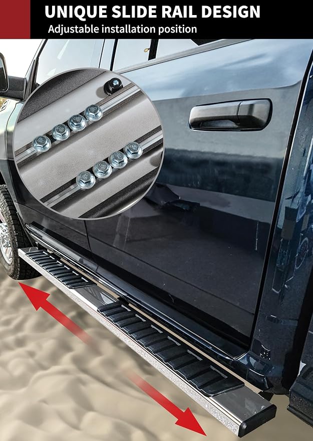 YITAMOTOR 6.5 inches Running Boards Compatible with 2019-2026 Dodge Ram 1500 Quad Cab/Extended Cab New Body Style (Exclude Classic), Chrome Side Step Nerf Bars