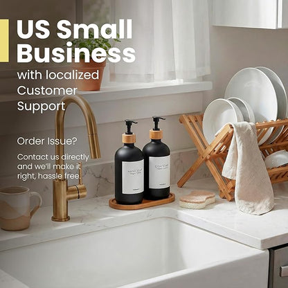 MaisoNovo Glass Dish Soap Dispenser