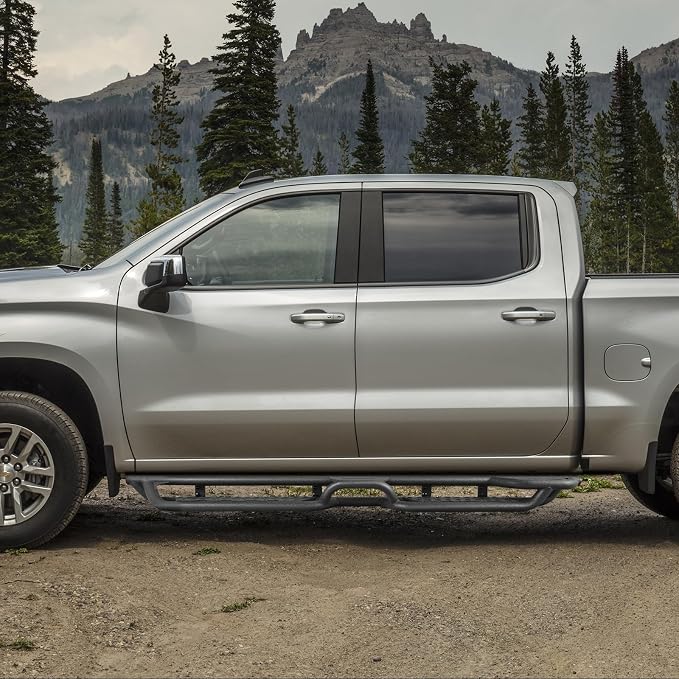 BINARY STAR Running Boards Compatible with 2019-2026 Dodge Ram 1500 Quad Cab(Excl. Classic Ram 2500 3500), 4-Steps Design Running Boards, Carbon Steel Side Step Bars Nerf Bars