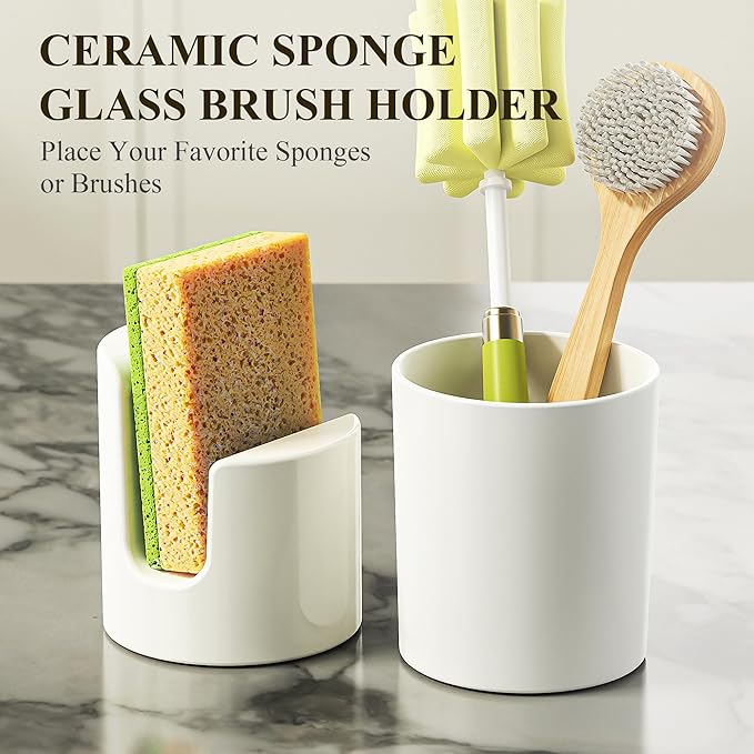 Cisily Kitchen Soap Dispenser Set Comes