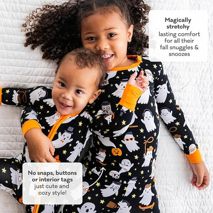 Little Sleepies Two-Piece Pajama Set for Boys & Girls, Soft Viscose from Bamboo Toddler Pajamas for Kids, Family Matching PJs