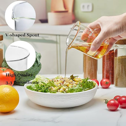 High Borosilicate Glass Measuring Cup Set-V-Shaped Spout，Includes 250ml