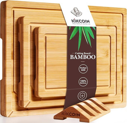 Kikcoin Over Sink Bamboo Cutting Boards