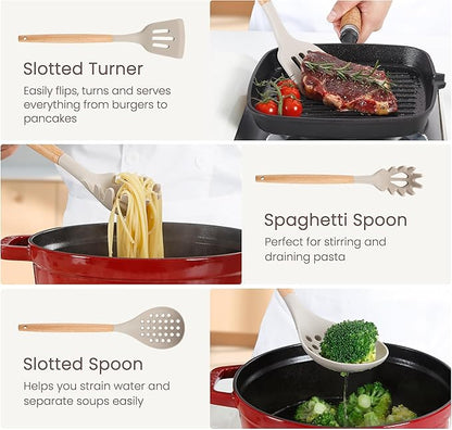 26 Pcs Silicone Cooking Utensils Set