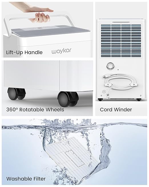 Waykar 5000 Sq.Ft 2025 Energy Star Dehumidifier