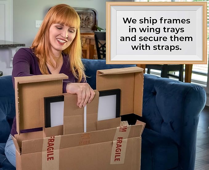 12x16 Shadow Box Frame Black | 1 Inch Deep Solid Wood Shadowbox Display Frame |