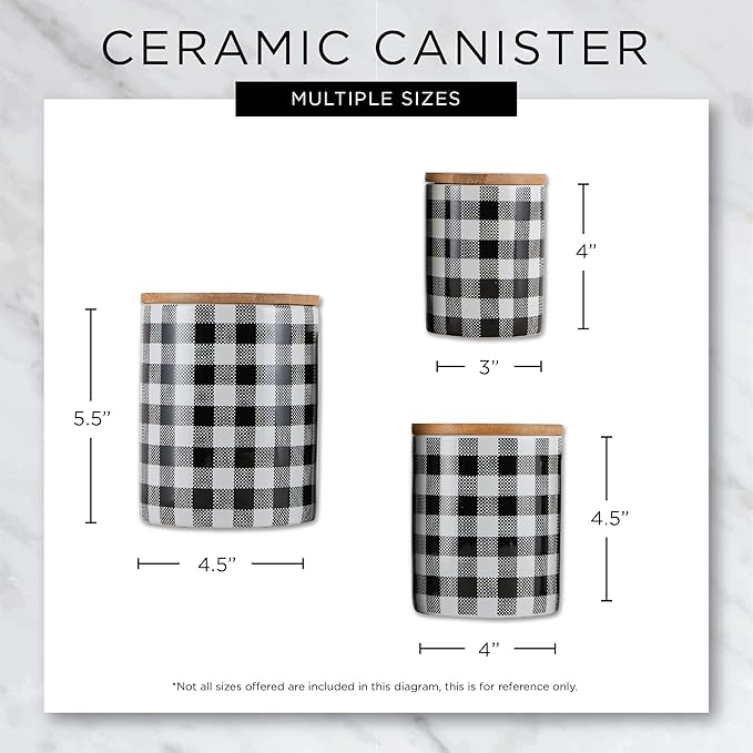 DII Kitchen Accessories Retro Collection Ceramics, Canister Set, 3 Piece