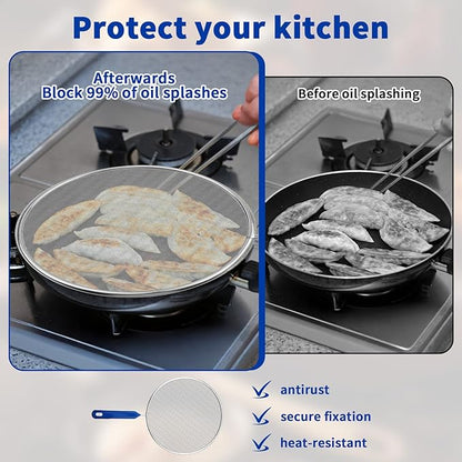 Splatter Screen for Frying Pan