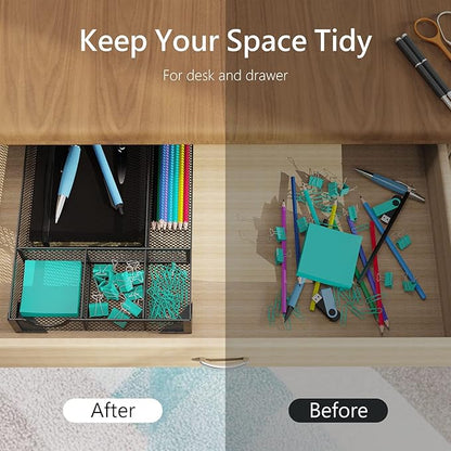 Desk Drawer Organizer, Office Desk Organizer Tray