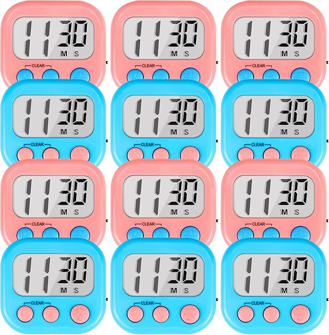 Timer for Kids Teachers Supplies Digital Kitchen Timers for Cooking Large