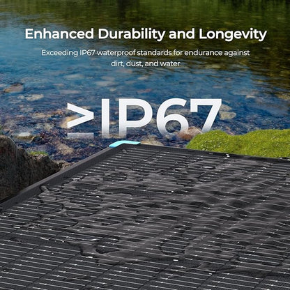 Renogy 100W Portable Solar Panel Suitcase, 25% High Efficiency N-Type Foldable Solar Charger for Power Station, Durable for Decades, 19% Lighter with Kickstands, for RV Camping Off-Grid Blackouts