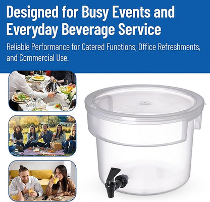 Carlisle FoodService Products Round Beverage Dispenser Drink Dispenser