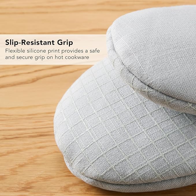 KITCHENAID Gourmet Series Gridlines Mini Oven Mitts 2-Pack Set, Heat Resistant