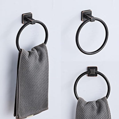 Bathroom Hardware Set 4 Pieces, Oil Rubbed Bronze Bathroom Accessories Set