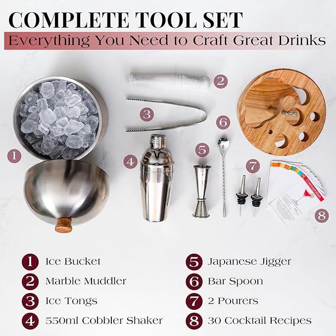 Gusto Nostro Cocktail Set Bartender Kit
