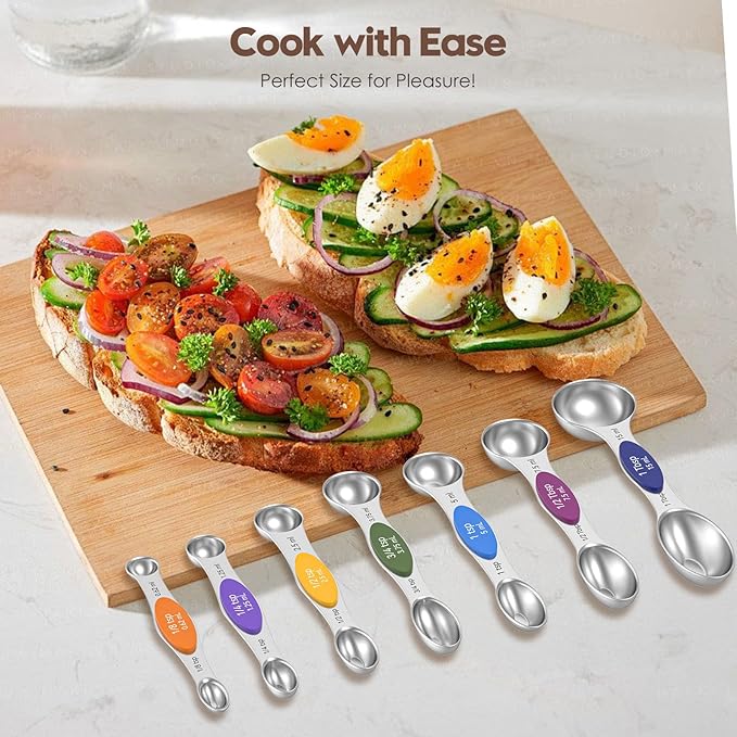 Magnetic Measuring Spoons Set of 8