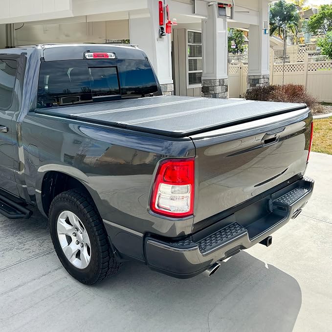 YITAMOTOR FRP Hard Tri-Fold Truck Bed Tonneau Cover Fits for Dodge Ram 2500 3500 2003-2026, 6.4 ft Bed Without Rambox
