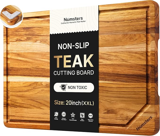 20'' Extra Large Teak Wood Cutting Board