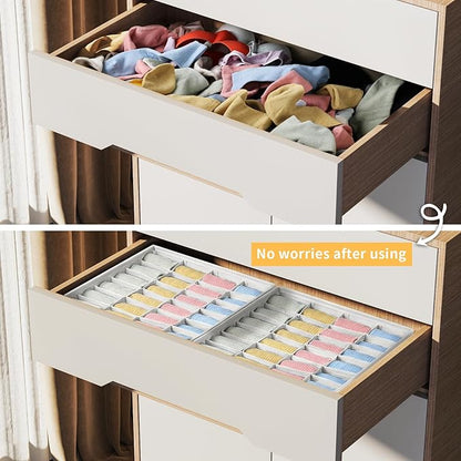 Joyoldelf Sock Organizer Drawer Organizer