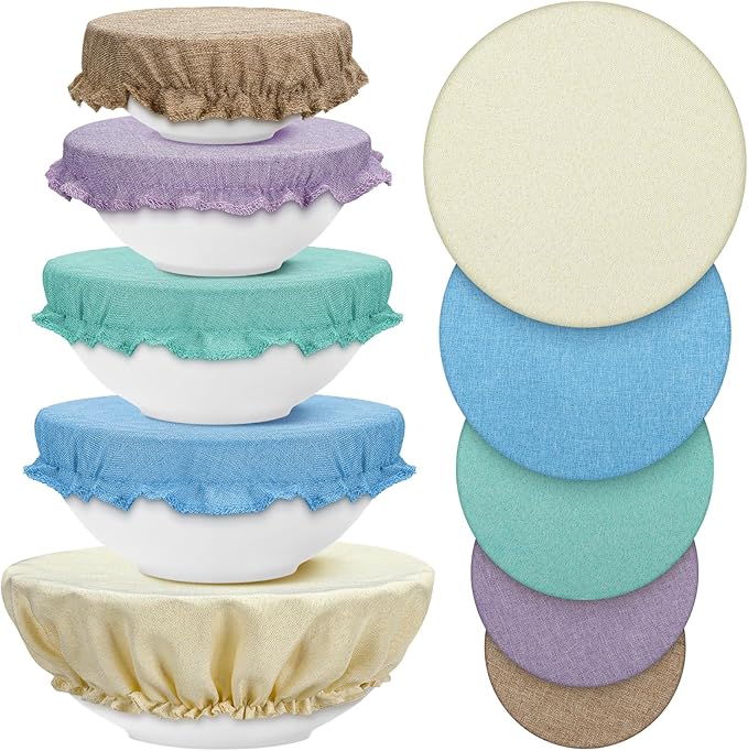 10 Pack Cloth Bowl Covers for Bread Rising