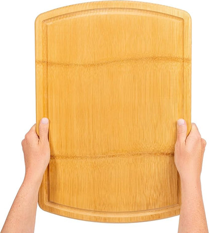 Greener Chef 20 Inch Bamboo Cutting Board Featuring Super-Sized Glue-Free