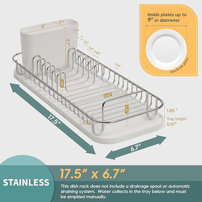 SunnyPoint 304 Stainless Steel NeverRust Compact Dish Drying Rack