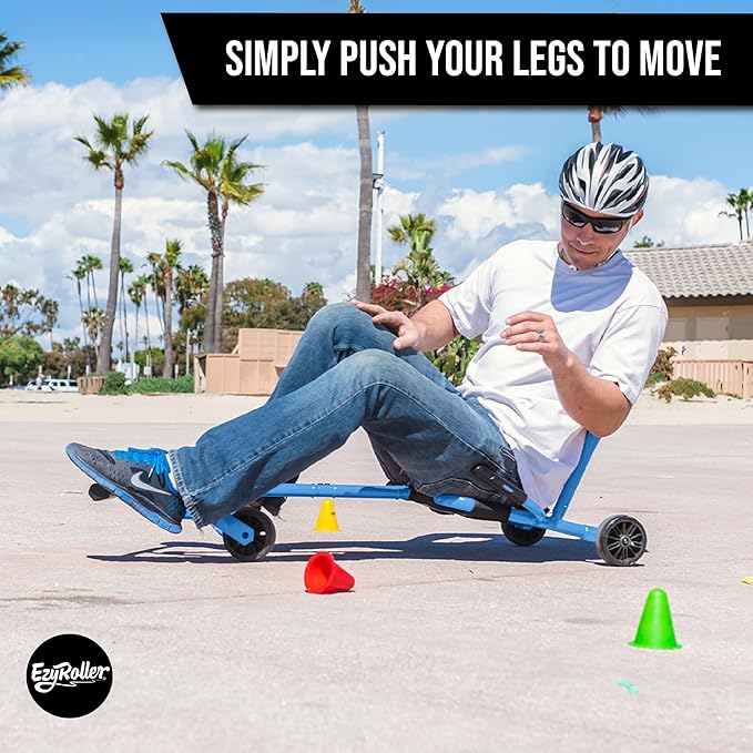 EzyRoller New Pro-X Ride On Toy for Kids and Adults - Blue