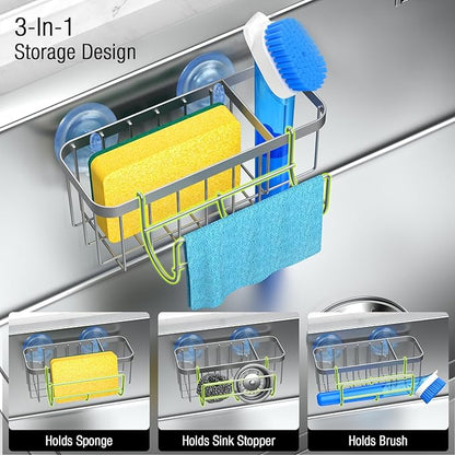 3-in-1 Kitchen Sink Caddy Organizer