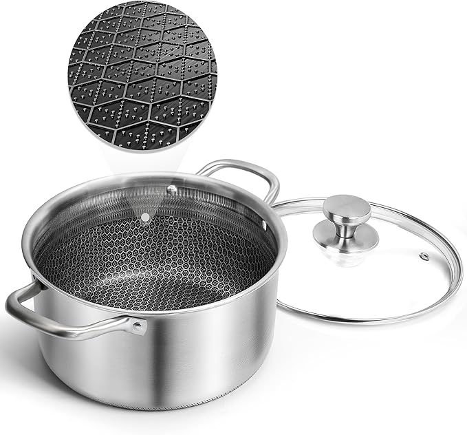 AuFranc™ Hybrid Nonstick 6 Quart Stainless Steel Stockpot