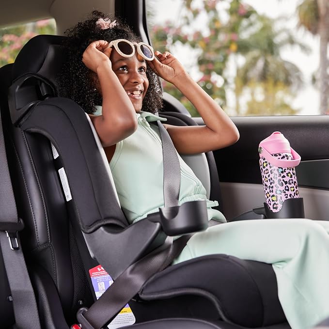 Safety 1st Grand 2-in-1 Booster Car Seat, Converts from High Back to Belt-Positioning Booster, High Back Seat for Kids 40-65, and Belt-Positioning 40-100 Pounds, Sunrise Coral