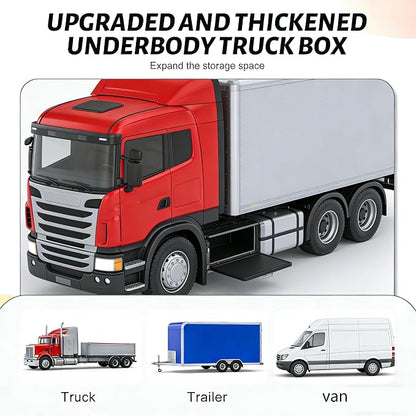 Underbody Truck Tool Box, Heavy Duty Steel Underbody Toolbox with T-Handle Lock & Weatherproof Seal, Lockable Truck Trailer Tool Box for Pickup, Flatbed, RV, Van, Utility Vehicles - 30×12×14