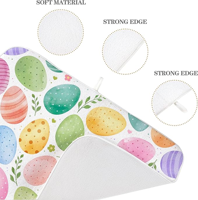 Spring Dish Drying Mat 18x24 Inches