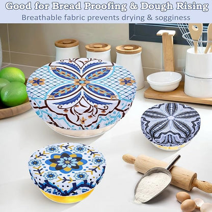 5-Size Reusable Beeswax Bowl Covers