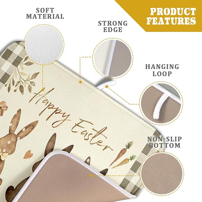 Giwawa Happy Easter Dish Drying Mat