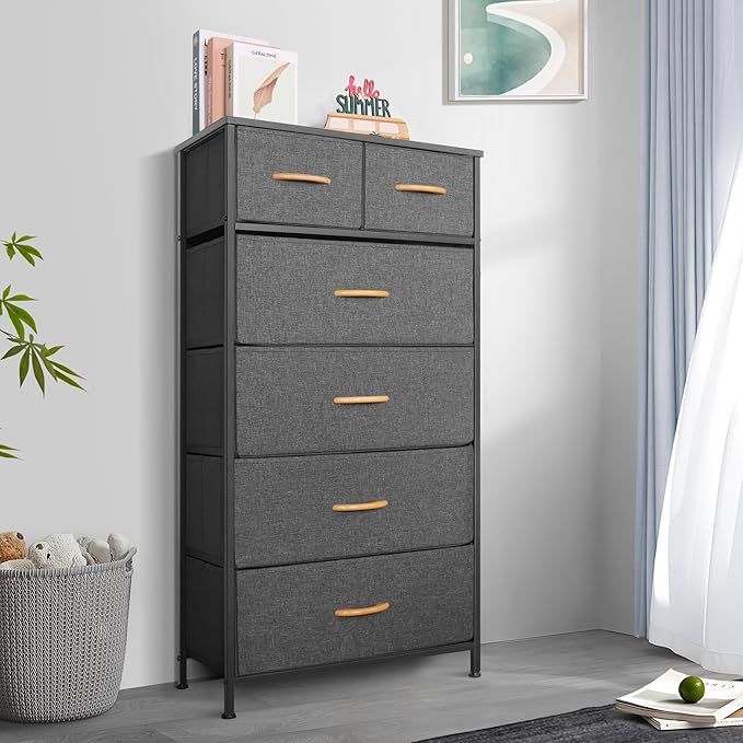 Mifuro Tall Dresser for Bedroom, Vertical Storage Organizer Tower