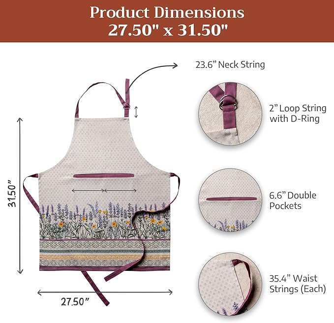 Maison d' Hermine 100% Cotton Apron