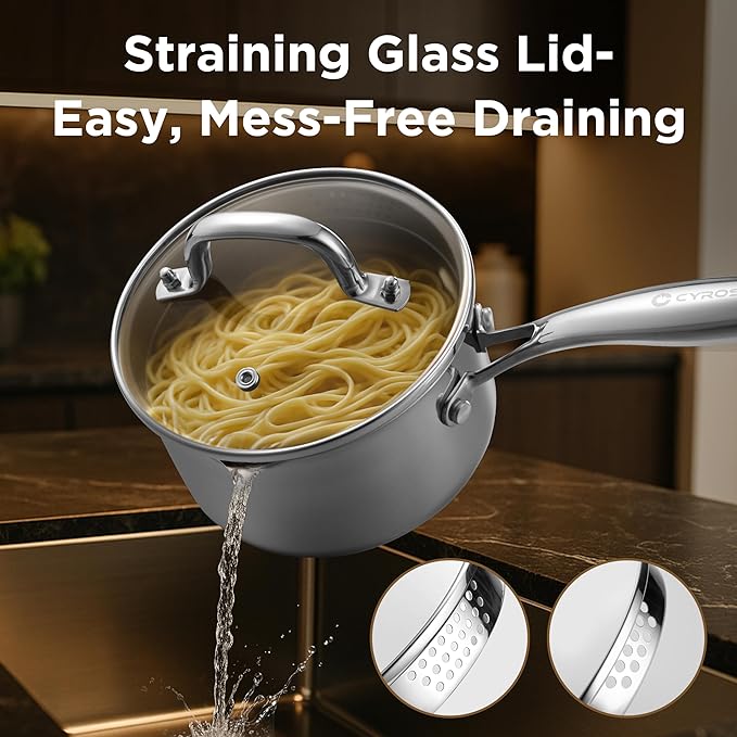 Tri-Ply Stainless Steel Sauce Pan