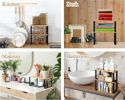 Marsui 4 Pcs Kitchen Organizer Accessories Set Cabinet Organizer Shelf and