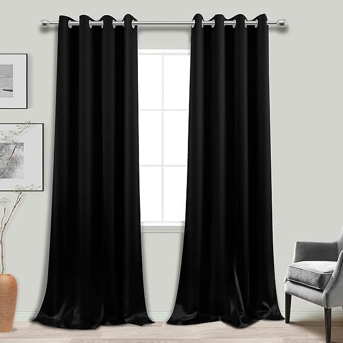 KOUFALL 132 Inch Curtains Long