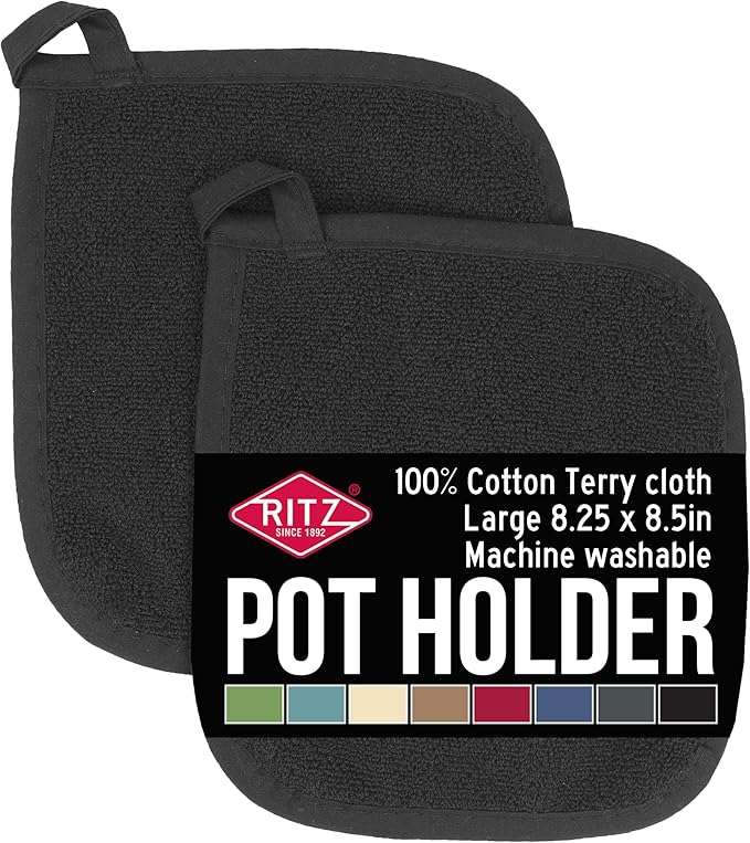 RITZ Terry Potholder & Hot Pad: Unparalleled Heat Resistant, Durable 100%