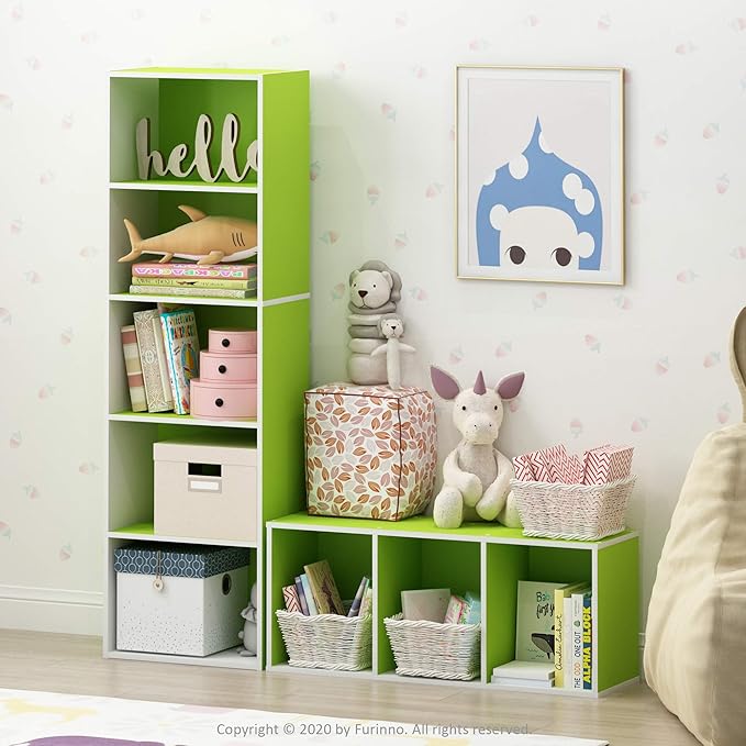 Furinno LUDER Book Shelf, 5-Tier Bookshelf, Bookcase