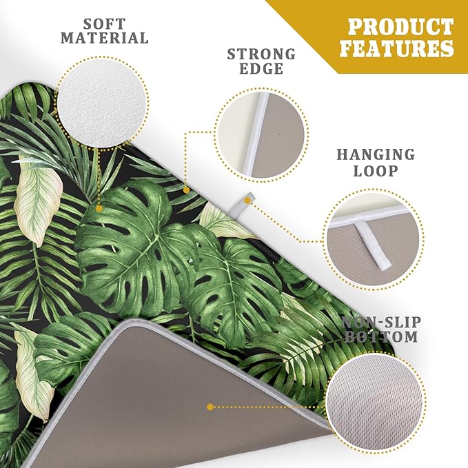 Giwawa Tropical Palm Leaf Dish Drying Mat