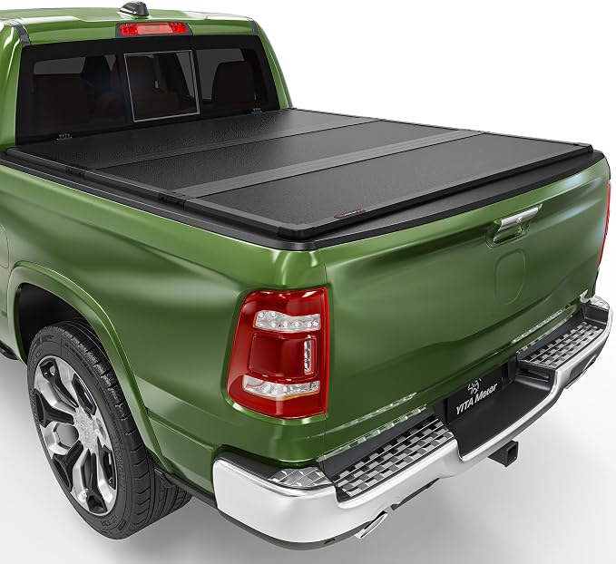 YITAMOTOR FRP Hard Tri-Fold Truck Bed Tonneau Cover Fits for Dodge Ram 2500 3500 2003-2026, 6.4 ft Bed Without Rambox