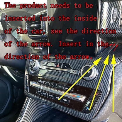 ruihe Carbon Fiber Color Center Dash Radio Audio Control Panel Automatic