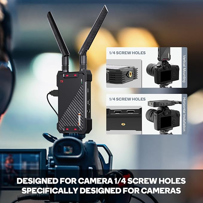 Wireless HDMI Transmitter and Receiver, 1300FT Wireless HDMI Extender Kit
