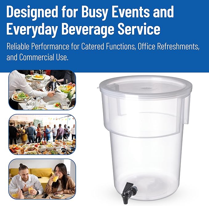 Carlisle FoodService Products Round Beverage Dispenser Drink Dispenser