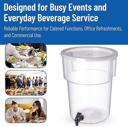 Carlisle FoodService Products Round Beverage Dispenser Drink Dispenser