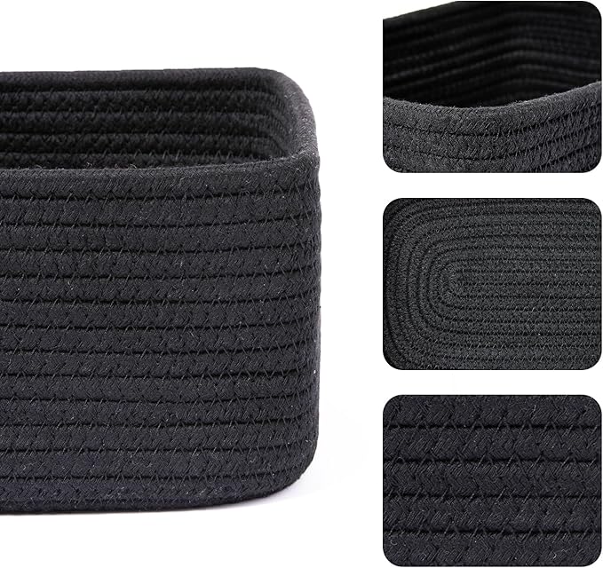 MiniArk Small Storage Baskets for Organizing | Closet Organizer Bins | Shelf