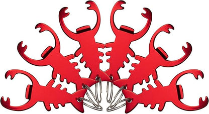 SWATOM Lobster 6PCS Bottle Opener Keychain Beer Openers Tool Key Chain Ring